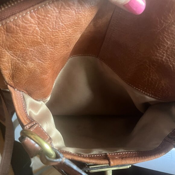 Coach Tan Leather Large Handbag (17" x 10") - Picture 8 of 10